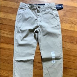 Boys Crown & Ivy khaki pants, sz 14 regular adjustable waist, wrinkle resistant